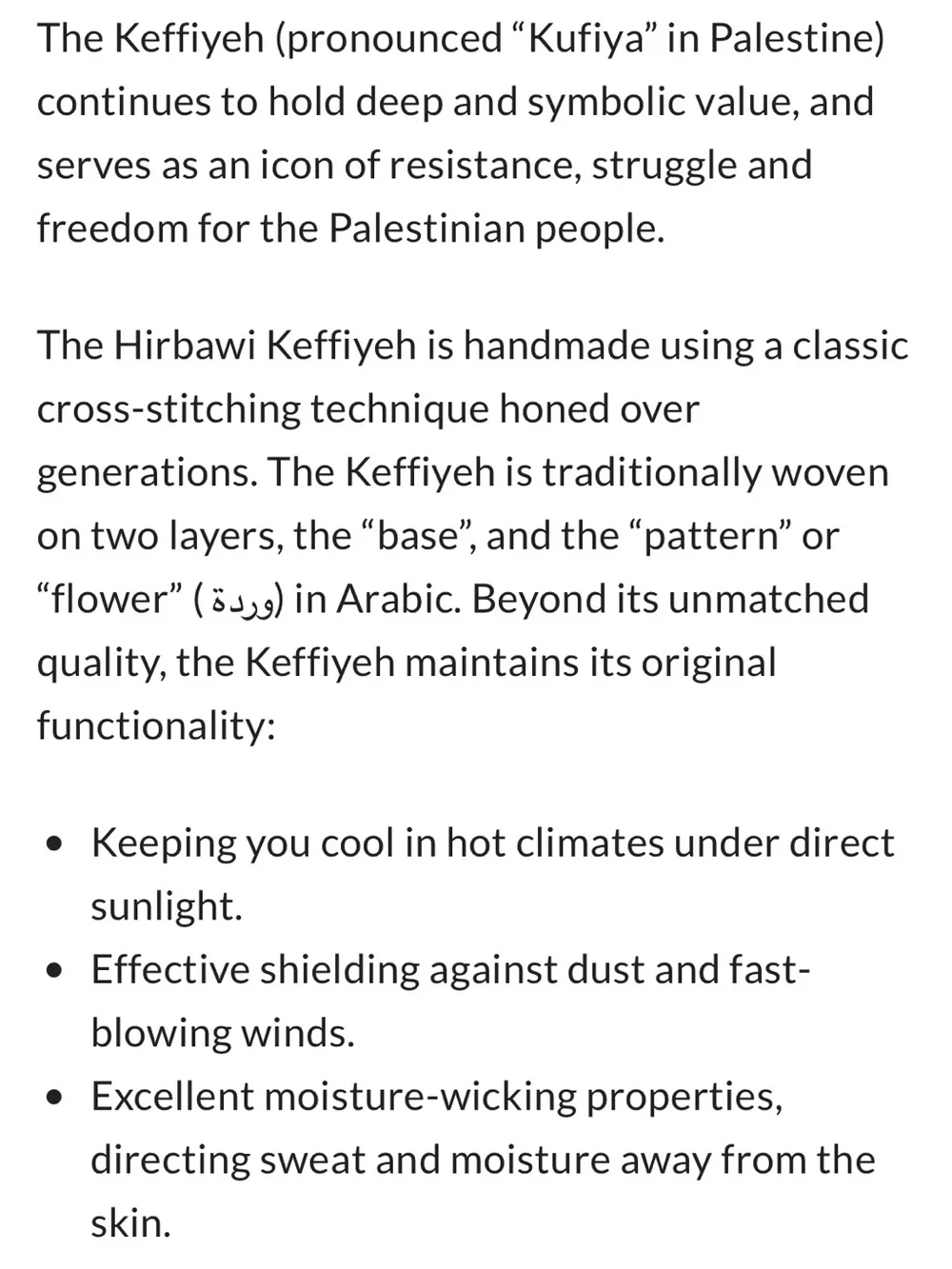 Rainbow Hirbawi Kufiya Keffiyeh - proceeds donated